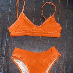 Orange swim suite